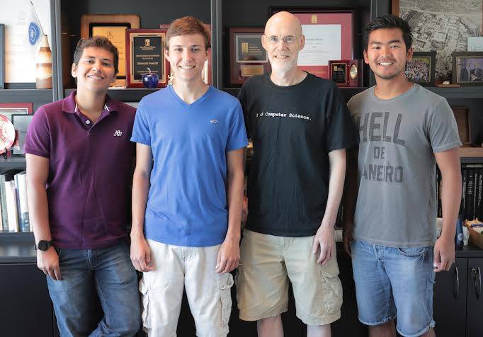 Group shot of Dr. Whitney and the visiting Brazilian students